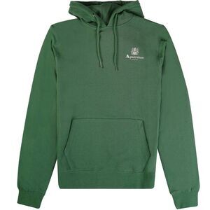 Aquascutum Mens Active Small Logo Hoodie / Bottle Green